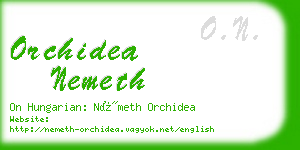 orchidea nemeth business card